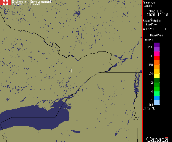 Current Environment Canada precipitation radar